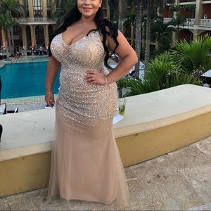 Bridesmaids sparkle dress